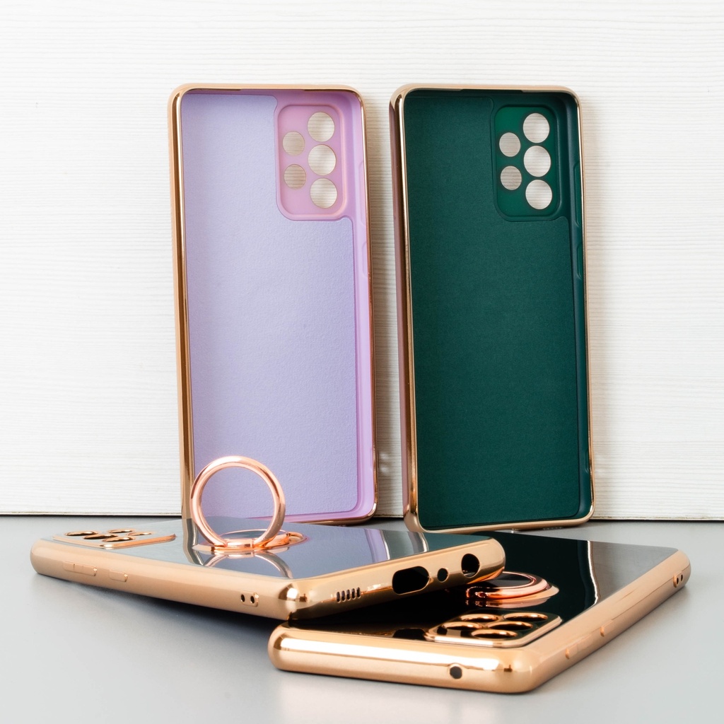 Samsung Galaxy A52 4G / A52 5G / A52S / Forro Galvanizado con Anillo