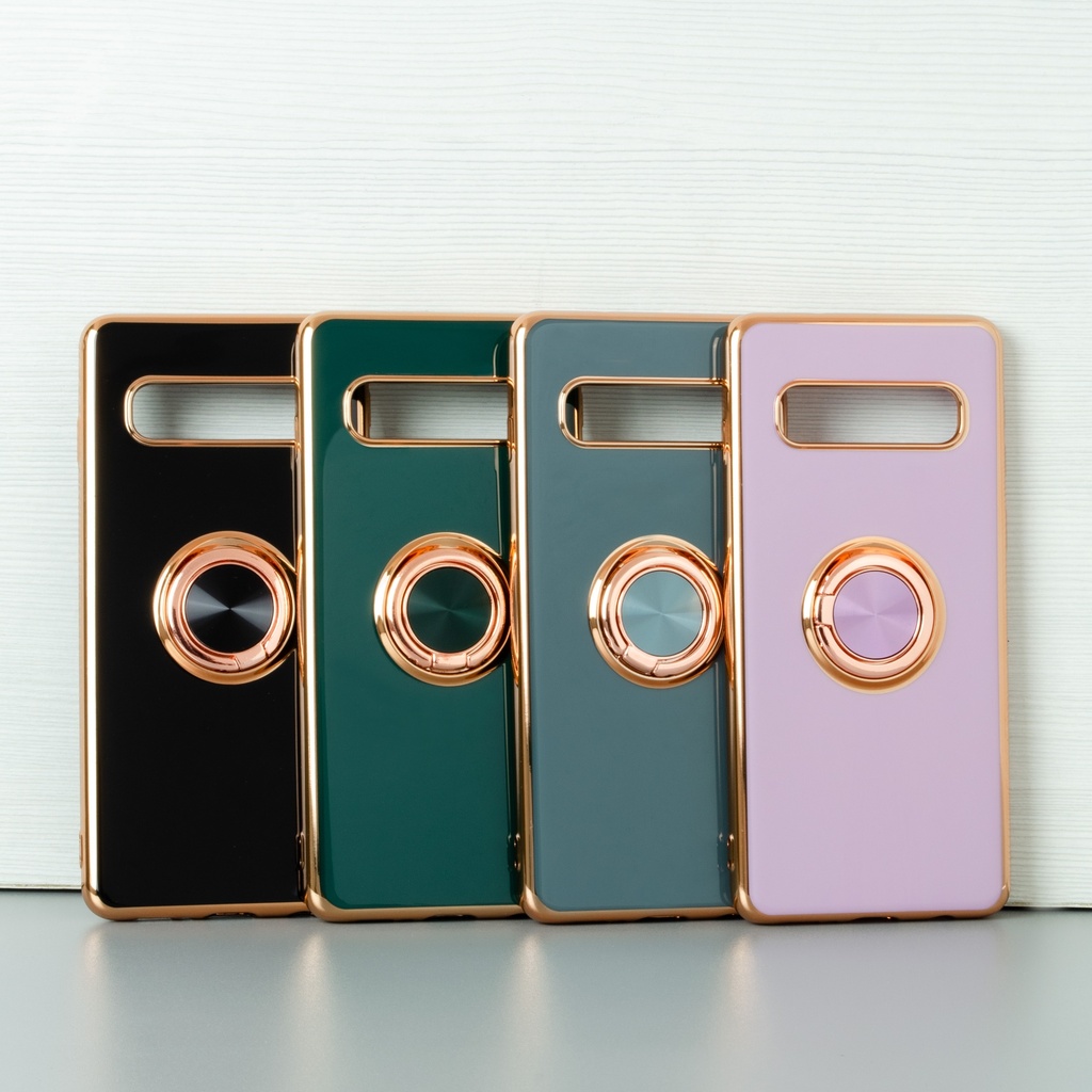 Samsung Galaxy S10 / Forro Galvanizado con Anillo