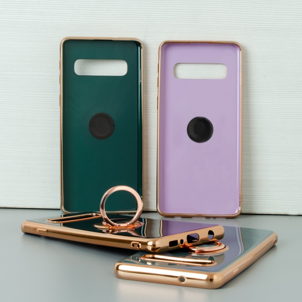 Samsung Galaxy S10 / Forro Galvanizado con Anillo