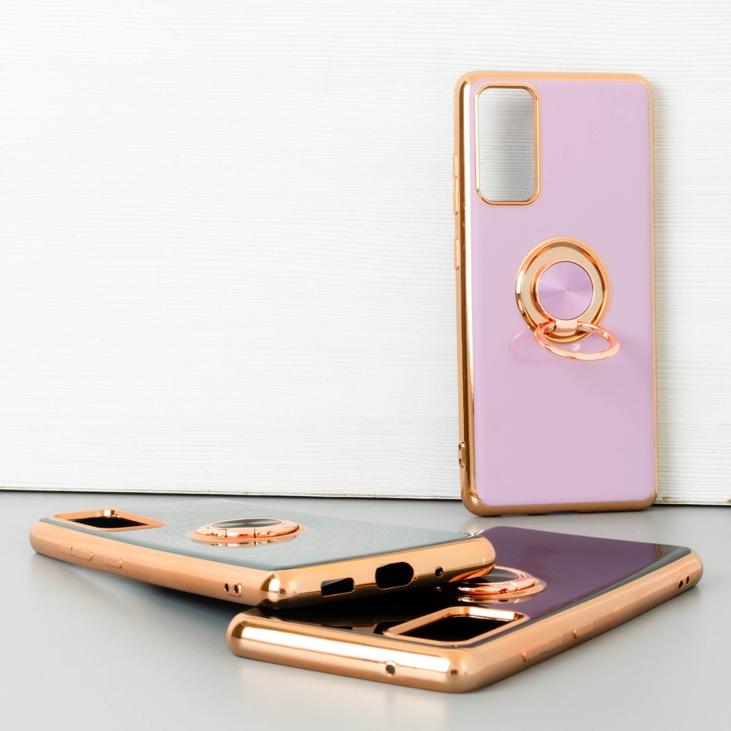 Samsung Galaxy S20 FE / Forro Galvanizado con Anillo