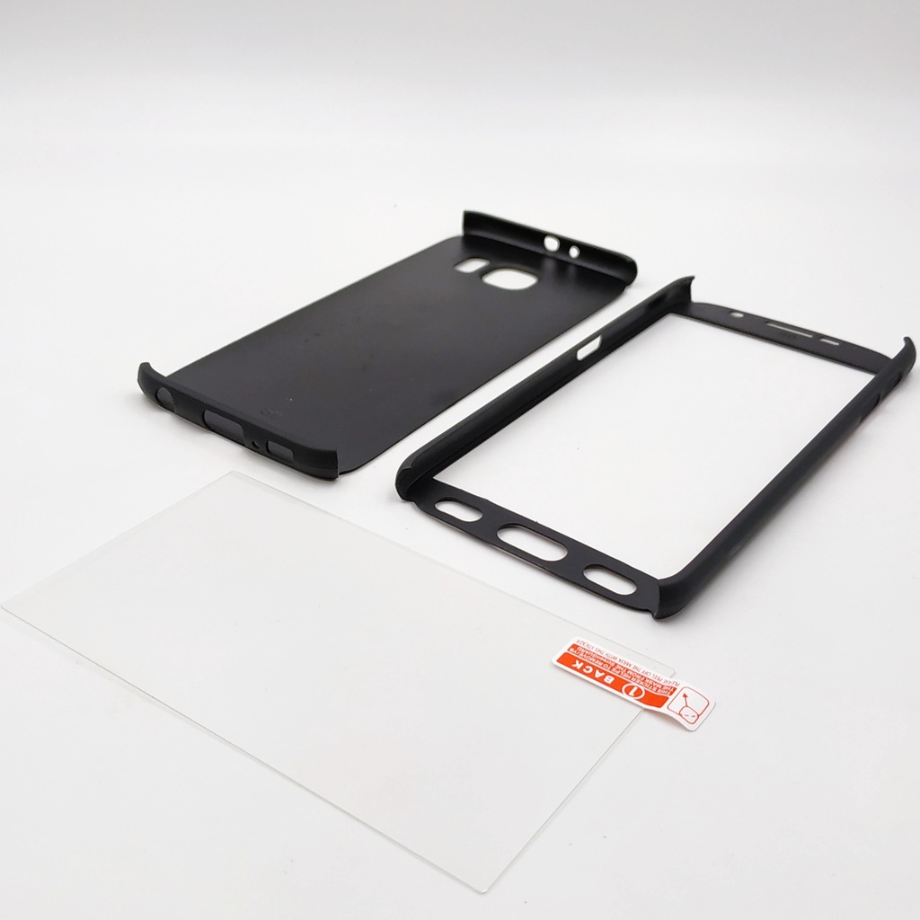 Samsung Galaxy S6 Negro / Forro 360 mas Vidrio Negro