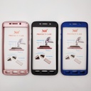Samsung Galaxy S6 EDGE / Forro estuche 360 sin Vidrio Negro