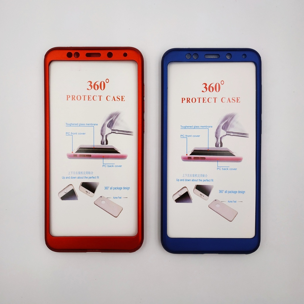 Forro 360 mas Vidrio Xiaomi Redmi Note 5 / Redmi 5 Plus Rojo
