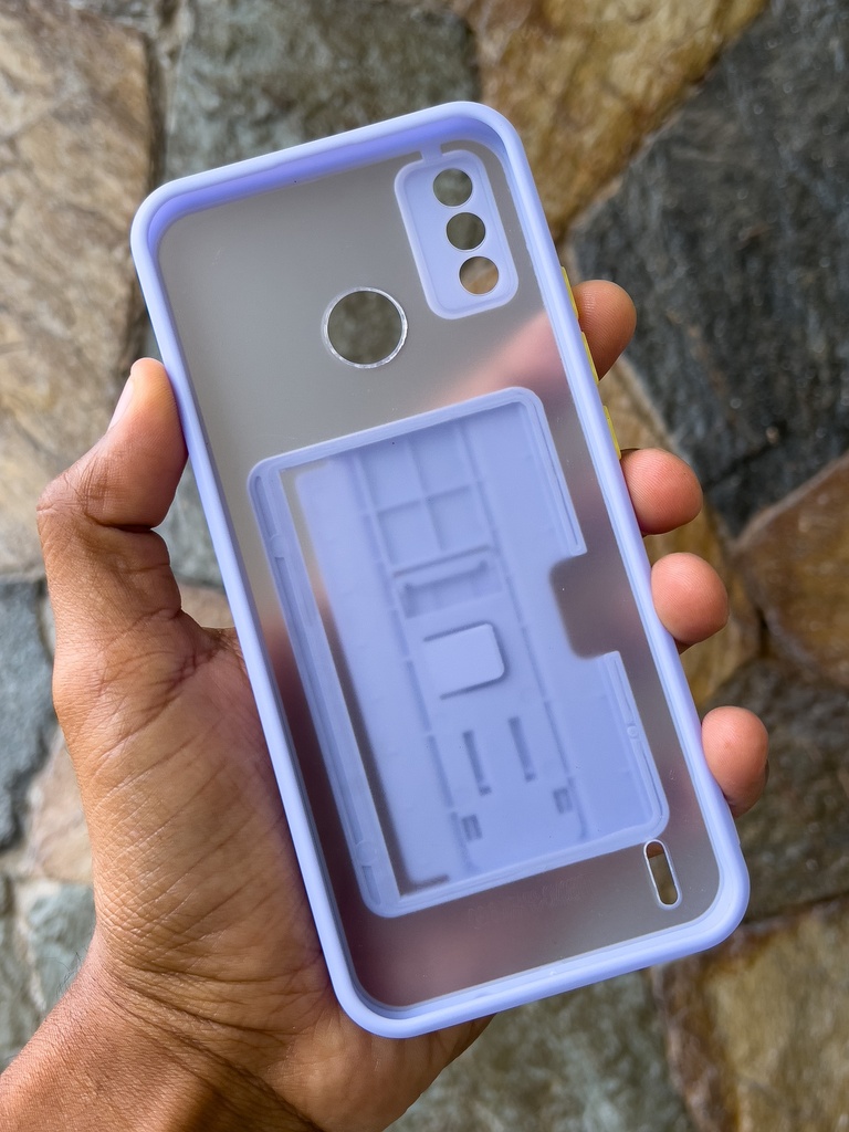 Tecno Spark 6 GO / Forro Tarjetero Transparente