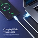 Cable 6,0 Amp Usb 3.0 Usb TIPO C Color Blanco / 2 Metros