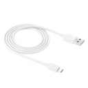 Cable 4 Amp, Usb 2.0 Usb TIPO C, Color Blanco, Carga Rapida y Datos / 2 Metros