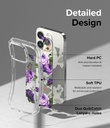Iphone 14 Pro Max / Forro Ringke Fusion Estampado / Flores Purpura
