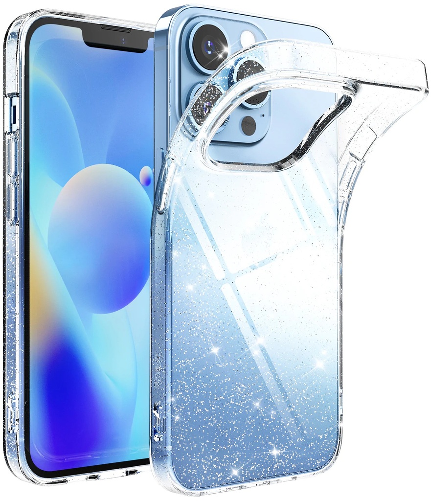 Iphone 13 Pro / Forro Ringke Air / Transparente Escarchado