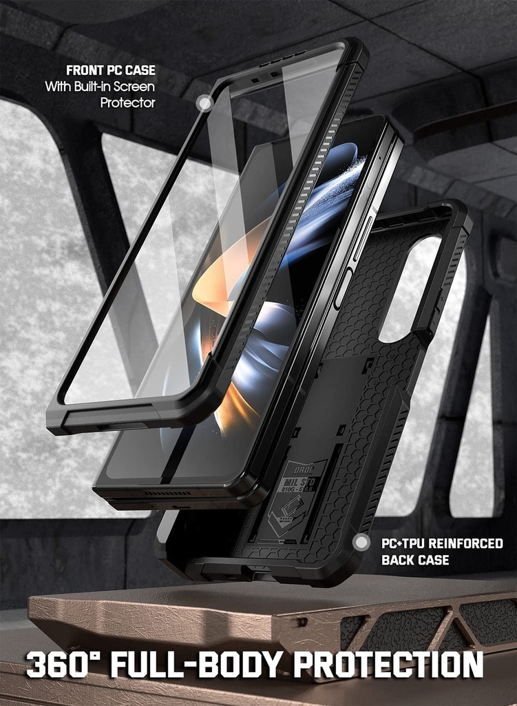 Samsung Galaxy Z Fold 4 / Forro Poetic Spartan / Negro