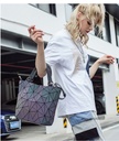 Bolso Dama Geometrico Tornasol con Porta Cosméticos..