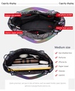 Bolso Dama Geometrico Tornasol con Porta Cosméticos..