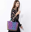 Bolso Dama Geometrico Tornasol con Porta Cosméticos
