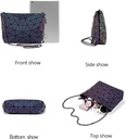 Bolso de Dama Geometrico Tornasol Mediano