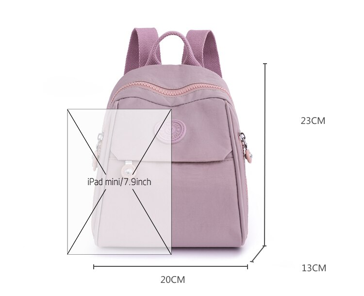 Bolso de Espalda Vertical de Tela para Dama Modelo 0650