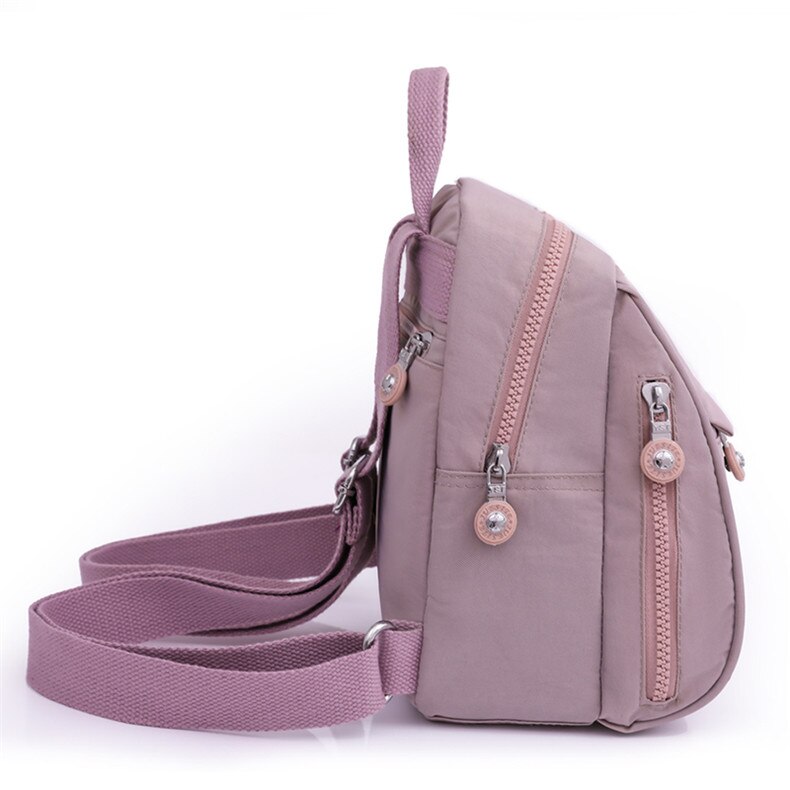 Bolso de Espalda Vertical de Tela para Dama Modelo 0650