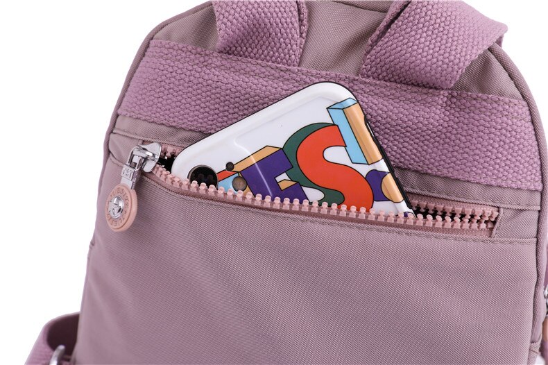 Bolso de Espalda Vertical de Tela para Dama Modelo 0650