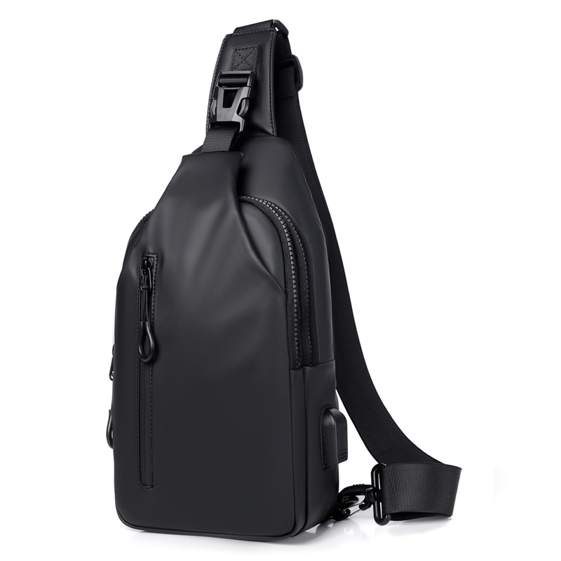 Bolso Cruzado de Caballero Inpermeable / Negro