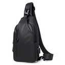 Bolso Cruzado de Caballero Inpermeable / Negro