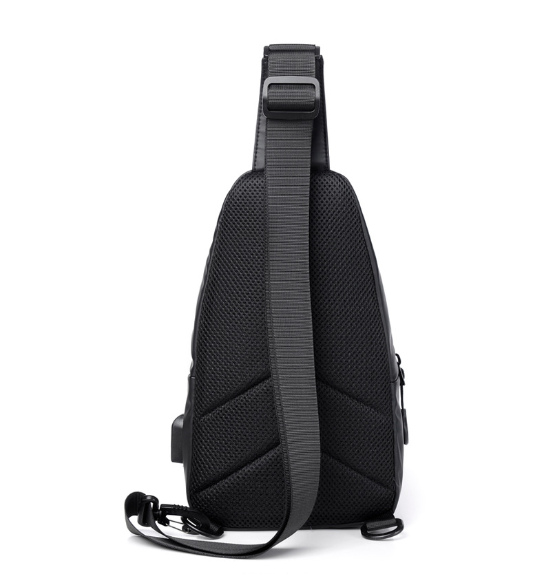 Bolso Cruzado de Caballero Inpermeable / Negro