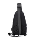 Bolso Cruzado de Caballero Inpermeable / Negro