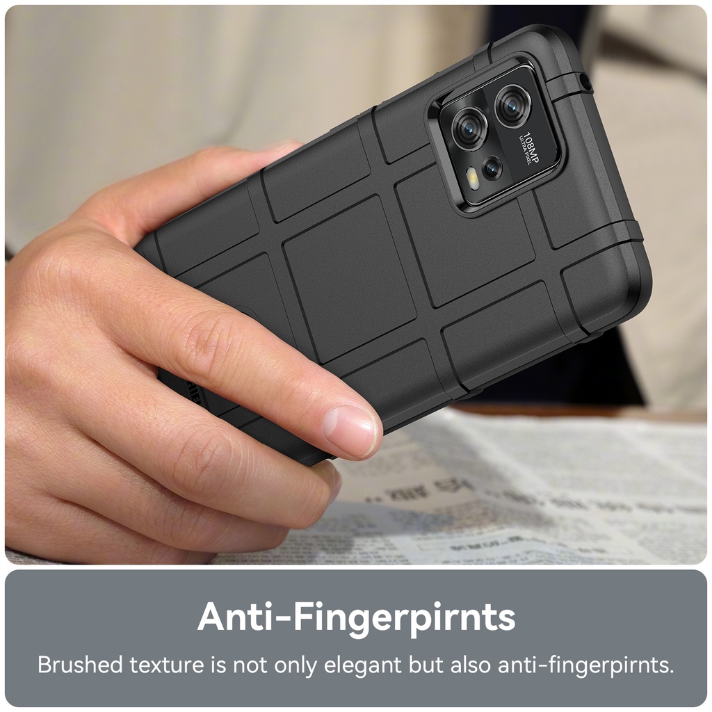 Motorola Moto G72 / Forro TPU Rugged Shield Negro