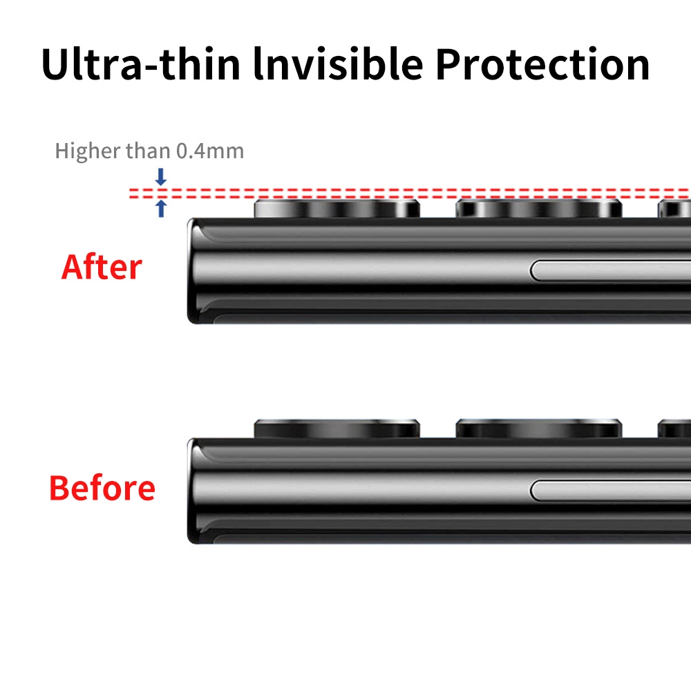 Protector de Camaras Redondo / Samsung Galaxy S23 Ultra 5G Negro