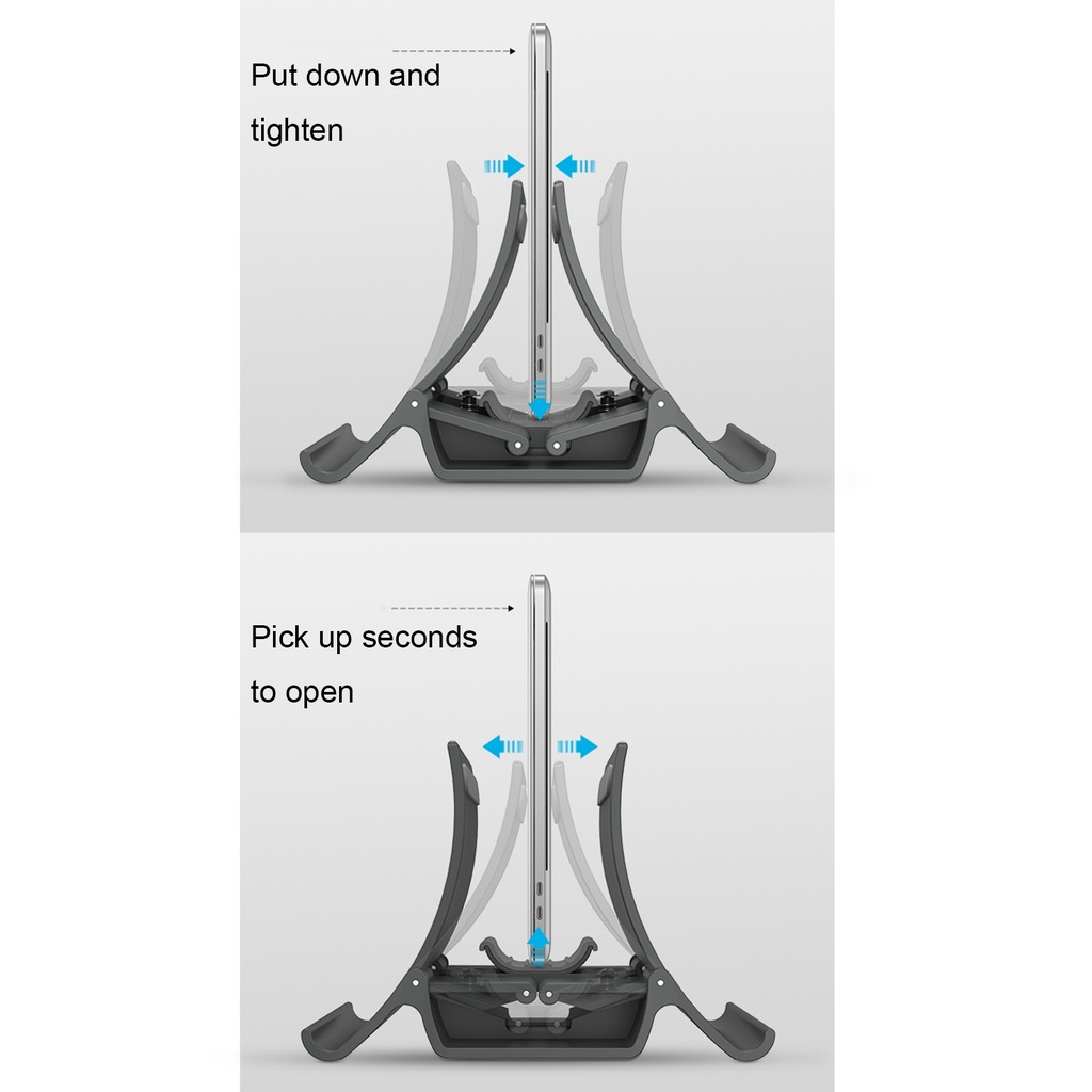 Base Soporte de Escritorio para Laptop / Gris