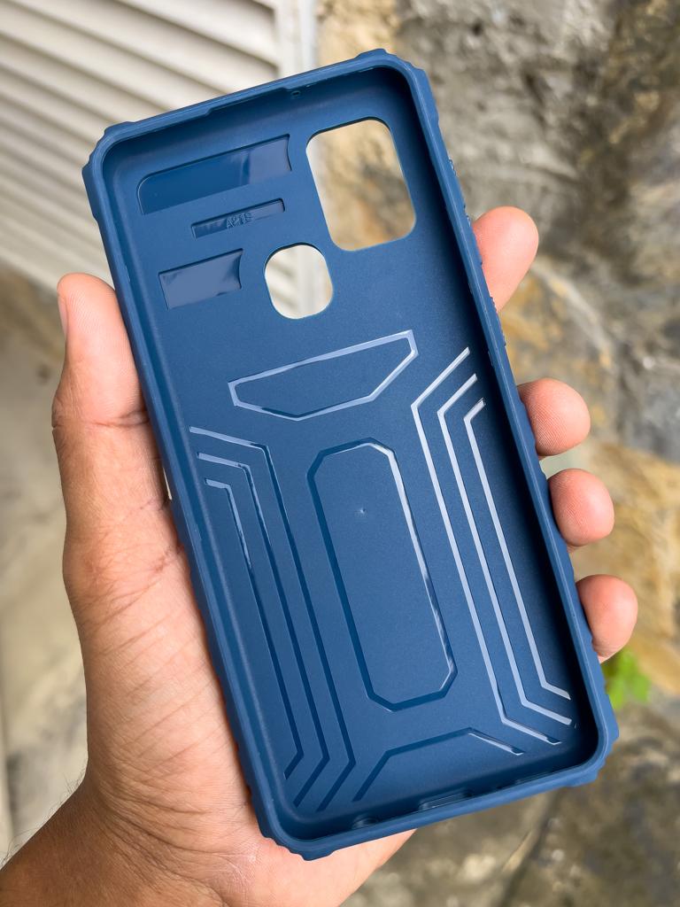 Samsung Galaxy A21S / Forro Tarjetero con Stand / Color Azul