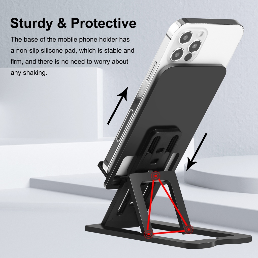 Base Stand Plastica Retraible para Telefono y Tableta / Haweel