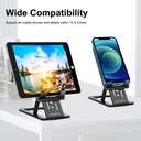 Base Stand Plastica Retraible para Telefono y Tableta / Haweel