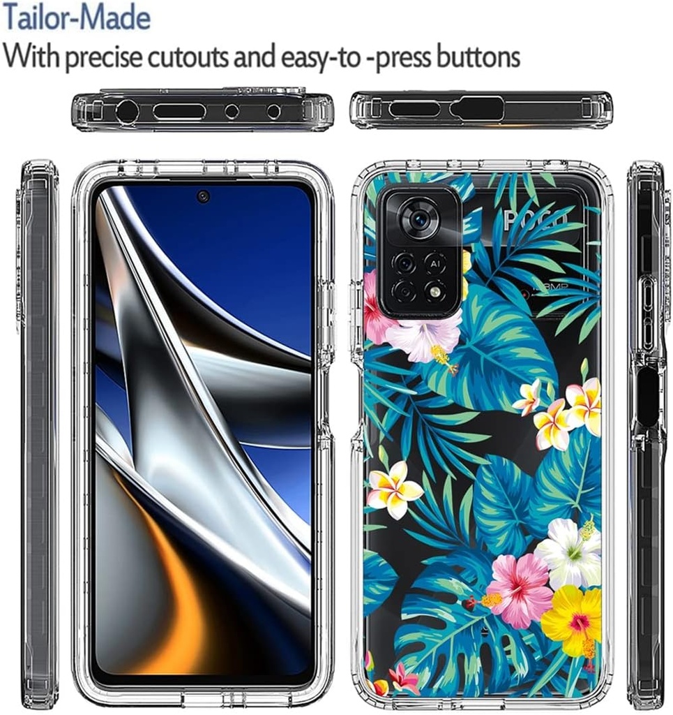 Xiaomi Poco X4 Pro 5G / Forro Estampado Doble Capa