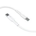 Cable 6 Amp, 3.0 USB-C / Type-C, Color Blanco, Carga Rapida y Datos / 2 Metros