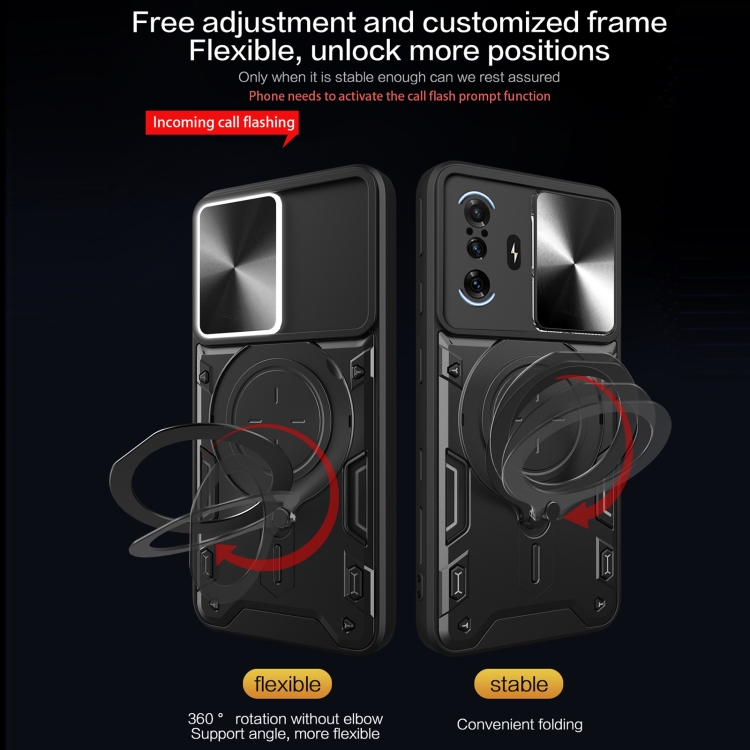 Xiaomi Redmi K40 Gaming / Negro / Forro Anillo Magnetico