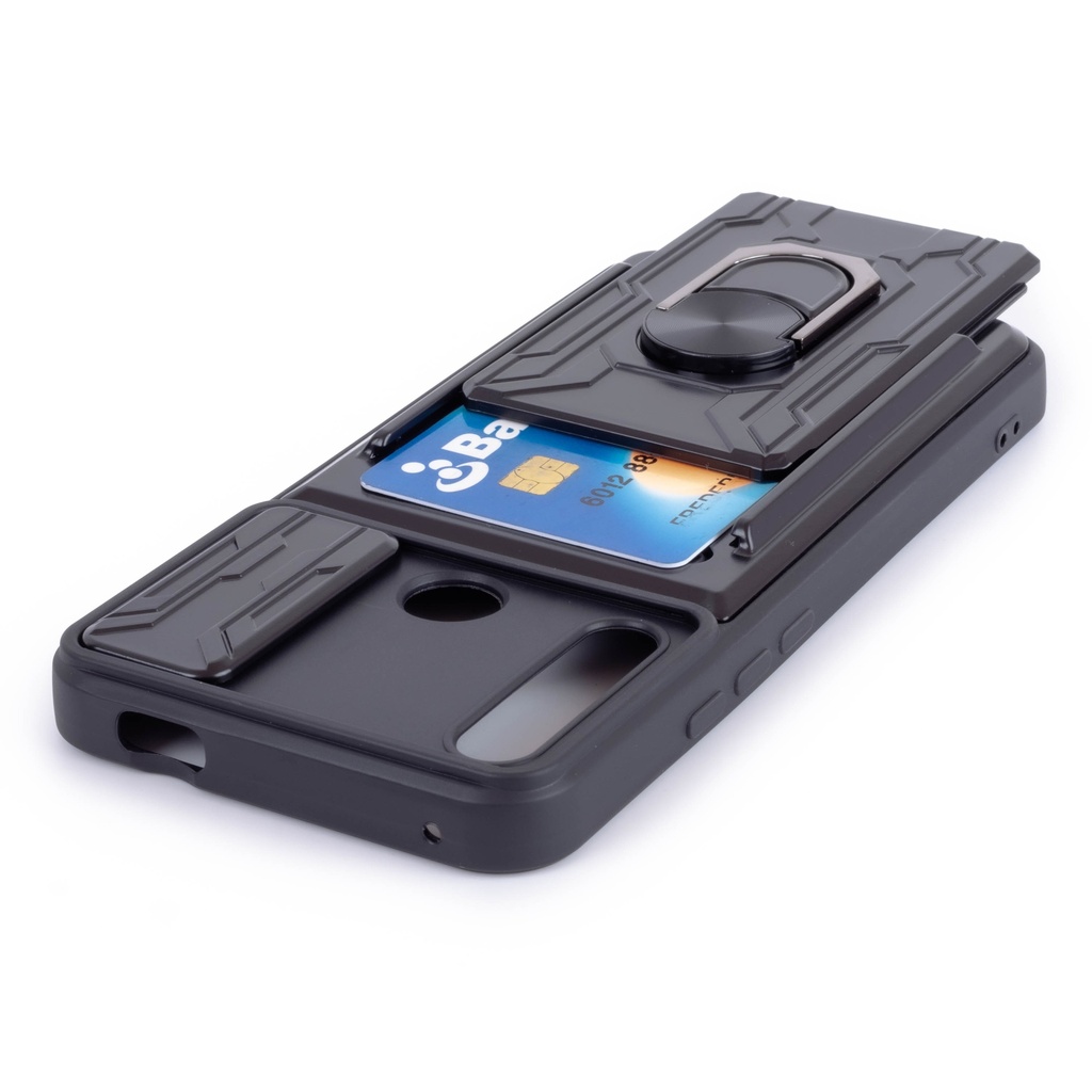 Forro Tarjetero con Anillo Huawei Y9 Prime 2019