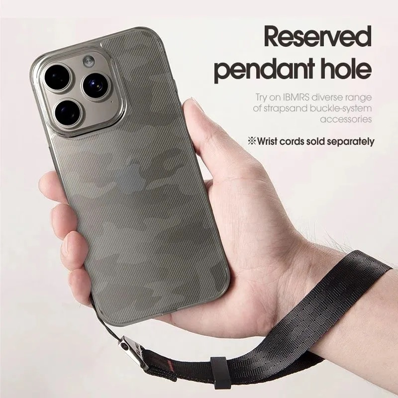 iPhone 16 Pro Max /  Forro Ibmrs Transparente Camuflaje
