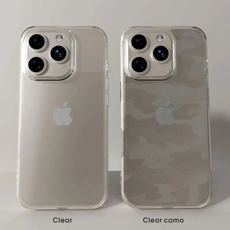 iPhone 16 Pro Max /  Forro Ibmrs Transparente Camuflaje