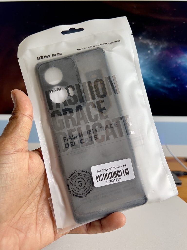 Motorola Moto Edge 50 Fusion 5G /  Forro Ibmrs / Negro Humo