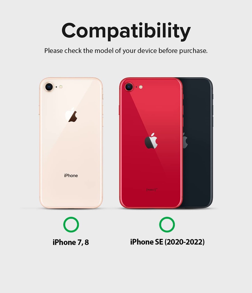 Forro Antigolpes Ringke Air Iphone 7 / Iphone 8 / Iphone SE 2020 / IPhone SE 2022 / IPhone SE 5G (3rd Generation, 2022), IPhone SE 3 Transparente