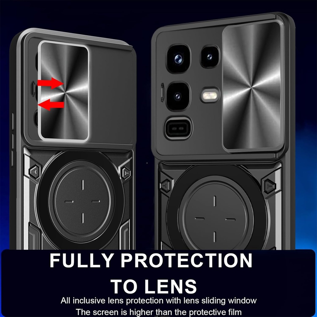 Infinix Note 50 Pro /  Forro Anillo Metalico / Negro