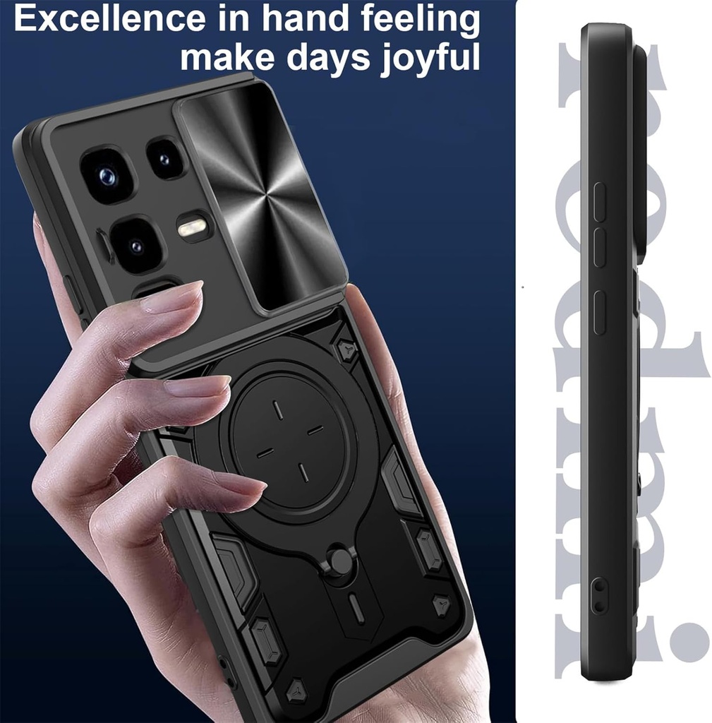Infinix Note 50 Pro /  Forro Anillo Metalico / Negro