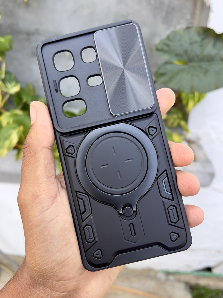 Infinix Note 50 Pro 4G /  Forro Anillo Metalico / Negro