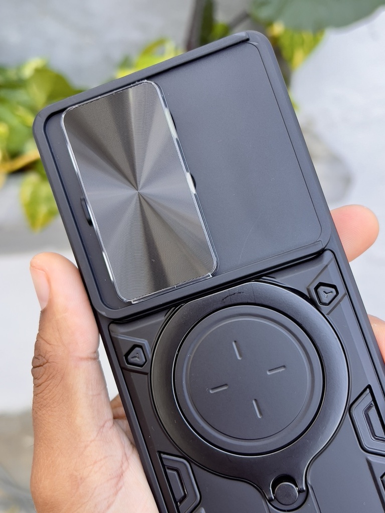 Infinix Note 50 Pro 4G /  Forro Anillo Metalico / Negro