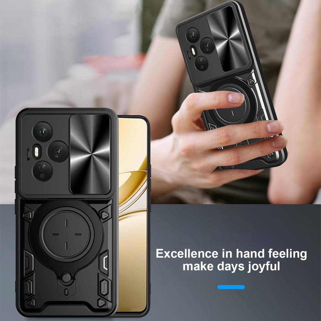 Honor 400 Pro / Forro Anillo Metalico / Negro