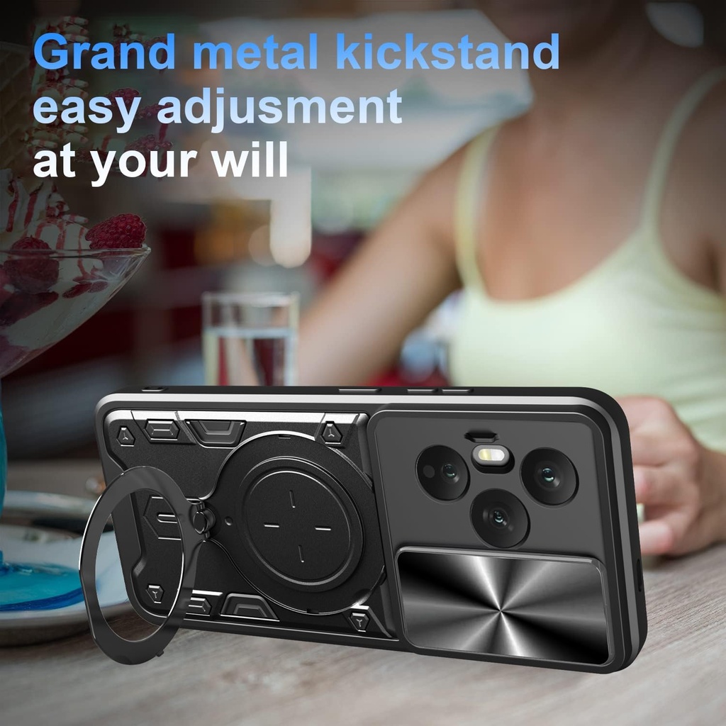 Honor 400 Pro / Forro Anillo Metalico / Negro