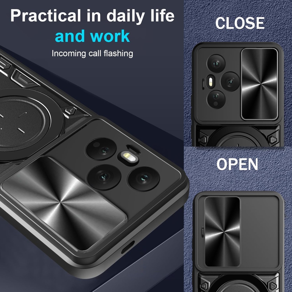 Honor 400 Pro / Forro Anillo Metalico / Negro