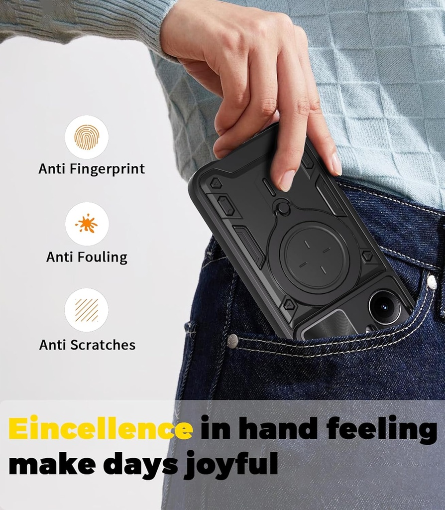 Honor 400 Pro / Forro Anillo Metalico / Negro