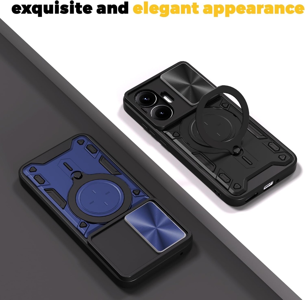 Honor 400 Pro / Forro Anillo Metalico / Negro