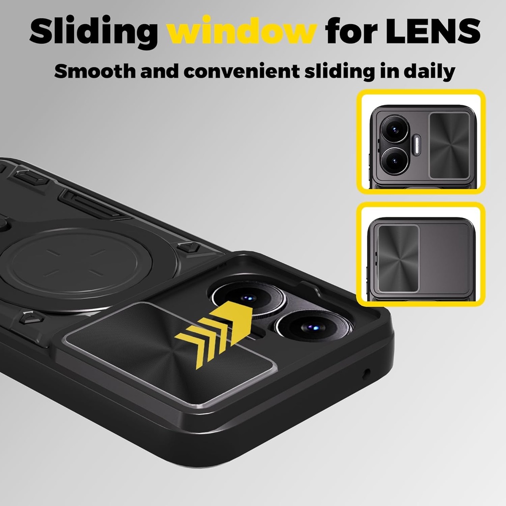 Honor 400 Pro / Forro Anillo Metalico / Negro