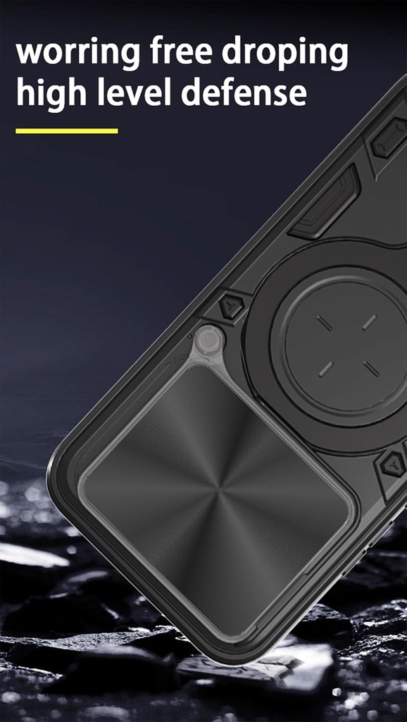 Motorola Edge 50 Fusion /  Forro Anillo Magnetico / Negro