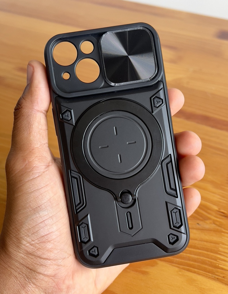 Iphone 15 /  Forro Anillo Magnetico / Negro